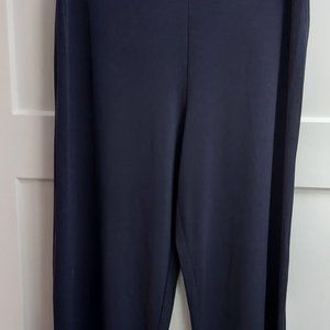 Navy Blue Cropped Pants